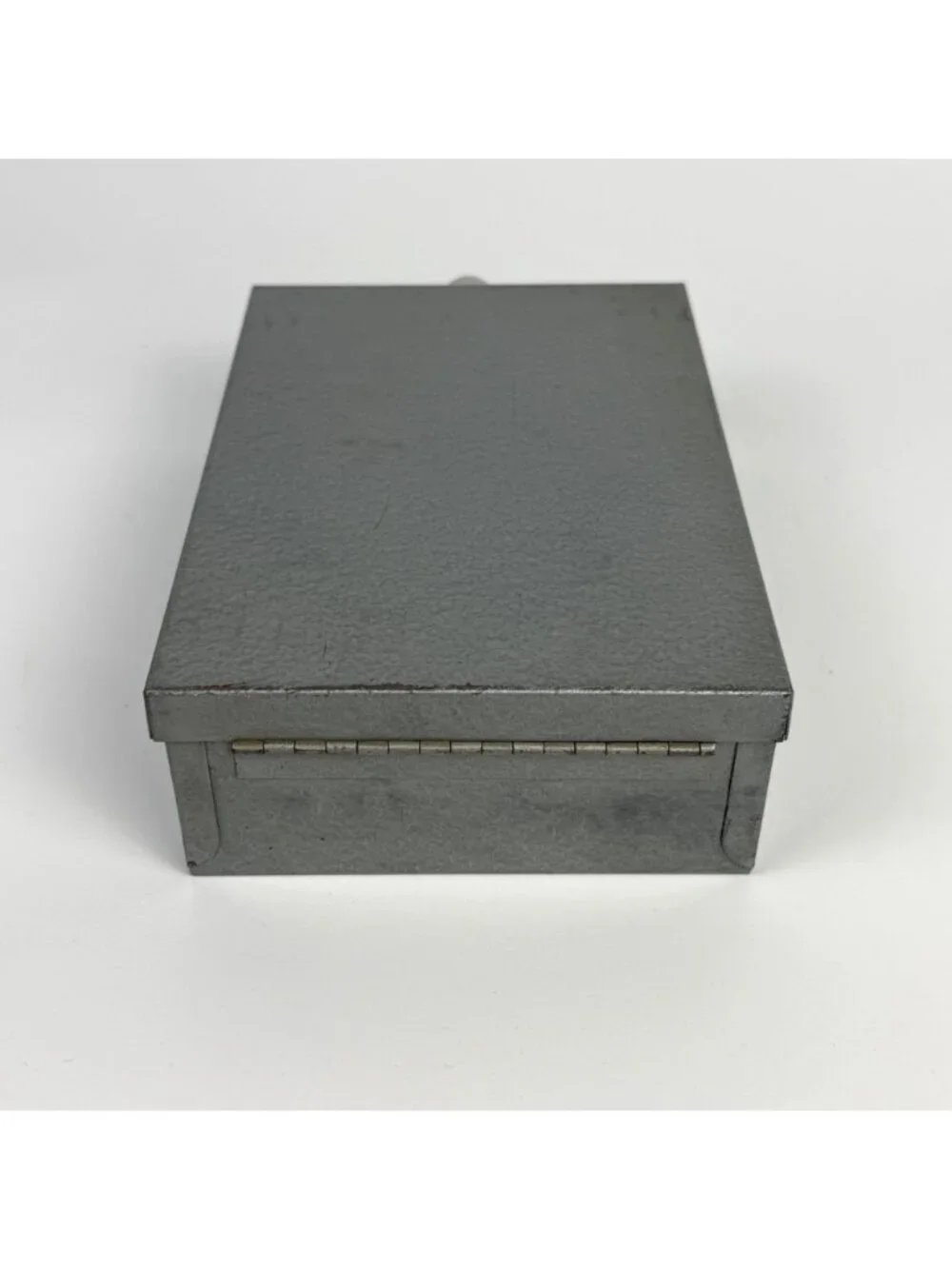 Vintage Industrial Metal Picture Slide Photograph Storage Sorting Box